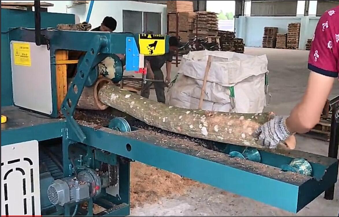原木多片鋸加工相思木、清邊機(jī)加工視頻
